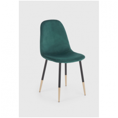 K379 dark green metal chair