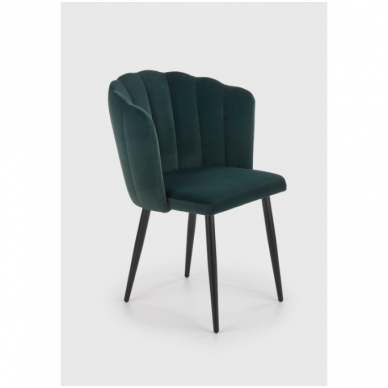 K386 dark green metal chair