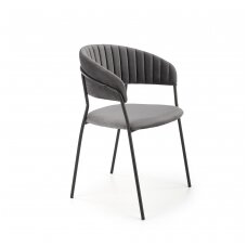 K426 pilka metalinė kėdė