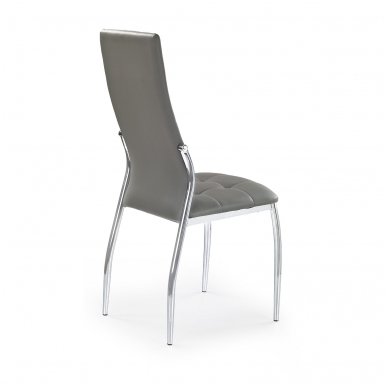 K209 pilka metalinė kėdė 2