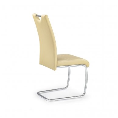 K211 smėlio spalvos metalinė kėdė 2