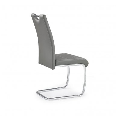 K211 pilka metalinė kėdė 2