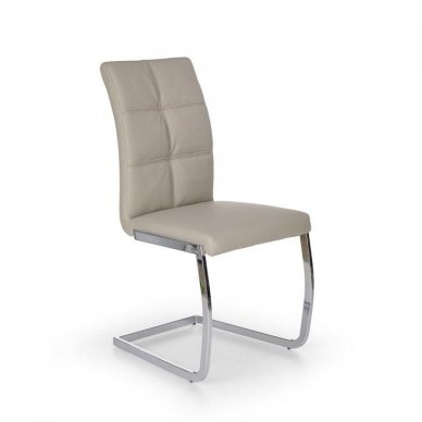 K228 šviesiai pilka metalinė kėdė