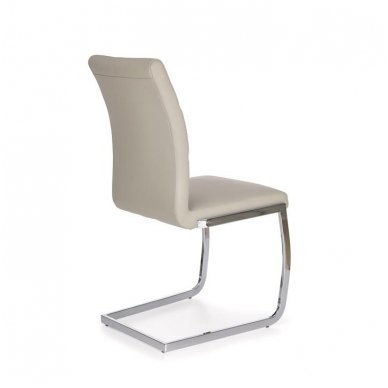 K228 šviesiai pilka metalinė kėdė 2