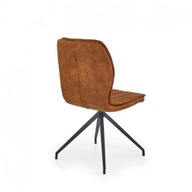 K237 ruda metalinė kėdė 2