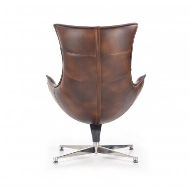 LUXOR brown leather armchair 6