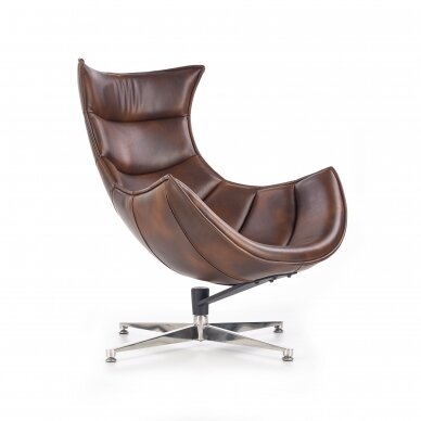 LUXOR brown leather armchair 2
