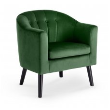 MARSHAL tamsiai žalias minkštas fotelis