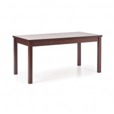 MAURYCY dark walnut colored extension dining table