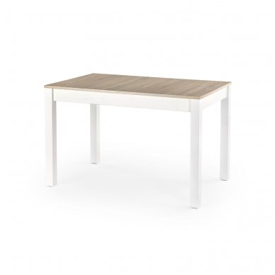 MAURYCY sonoma oak / white colored extension dining table 2