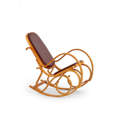 MAX BIS PLUS alder colored swinging armchair from bent wood