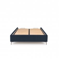 MODULO 160 dark blue bed with drawer for bedding