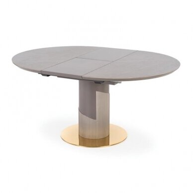 MUSCAT круглый pаскладной мраморный обеденный стол 4