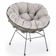 PINO gray outdoor armchair