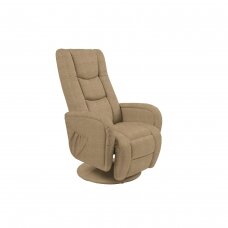 PULSAR 2 smėlio spalvos kėdė su masažo funkcija
