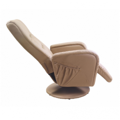 PULSAR 2 smėlio spalvos kėdė su masažo funkcija 2