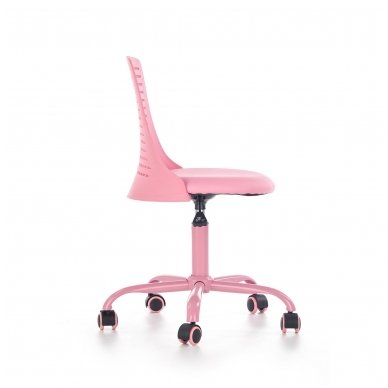 PURE rožinė vaikiška kėdė su ratukais 5