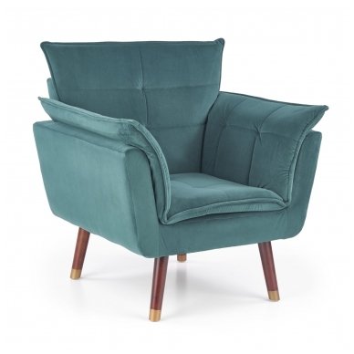 REZZO soft dark green armchair