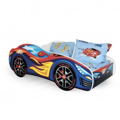 SPEED детская кровать - машина с матрасом
