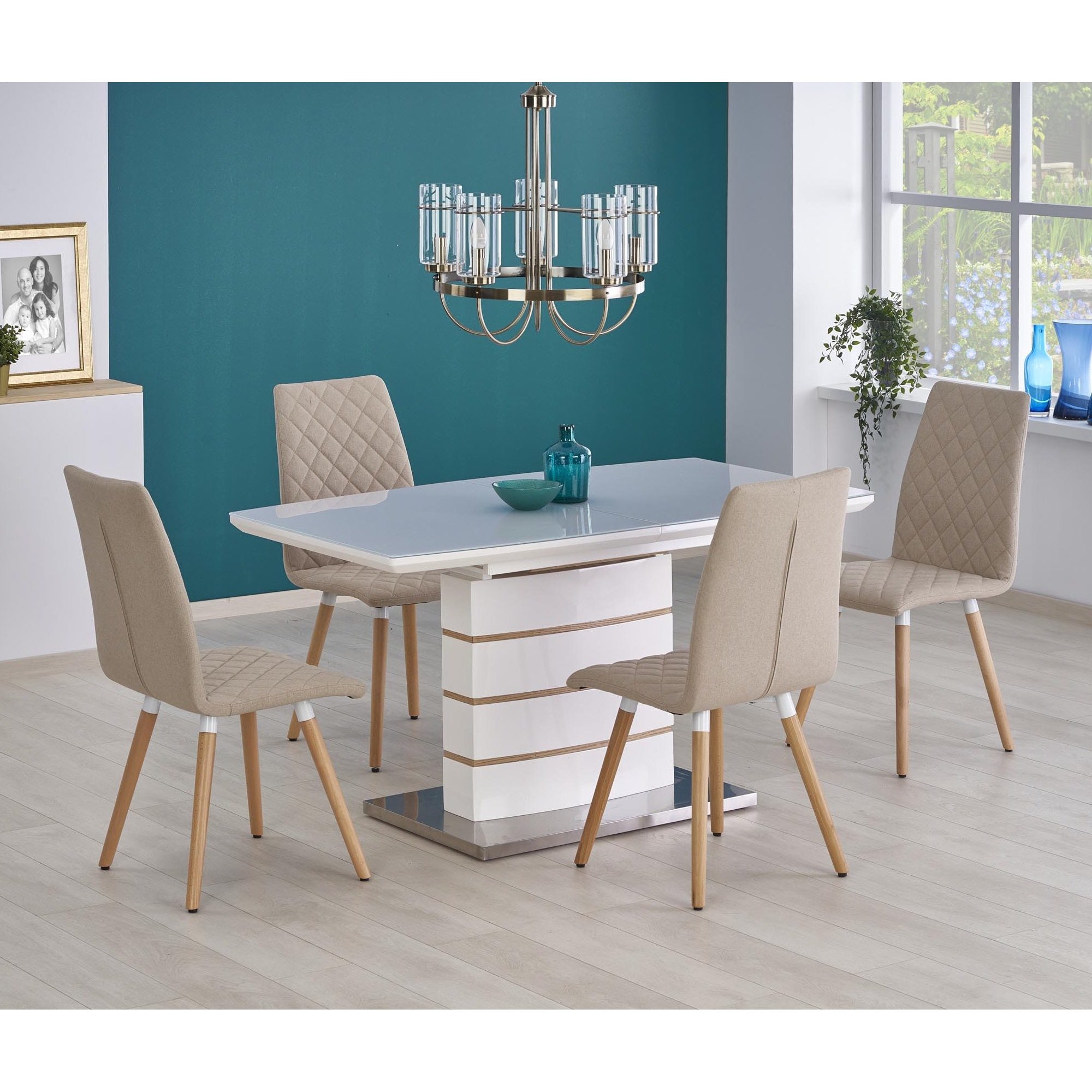 Toronto Lacquered Extension Dining Table Extension Dining Tables