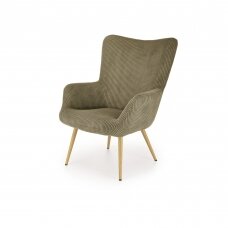 AMARO olive colored armchair