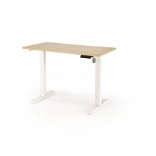 B-53 gold oak / white colored desk with height adjustment function