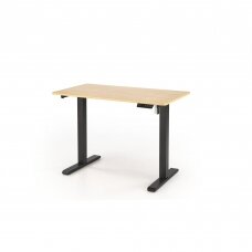 B-53 gold oak / black colored desk with height adjustment function