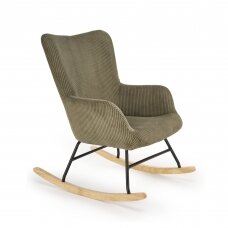 BELMIRO olive-colored rocking chair