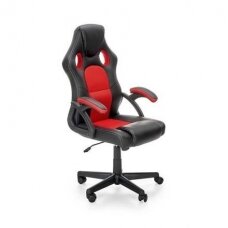 BERKEL juodos / raudonos spalvos biuro kėdė su ratukais