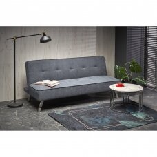 CARLITO pilka išskleidžiama minkšta sofa