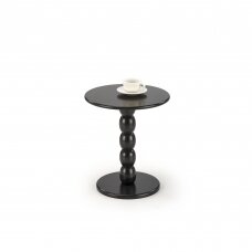 CIRILLA black round coffee / magazine table