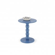 CIRILLA blue round coffee / magazine table