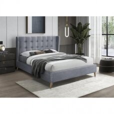 ESTELLA 160 grey double bed