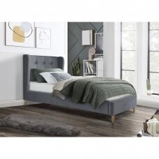 ESTELLA 90 grey double bed