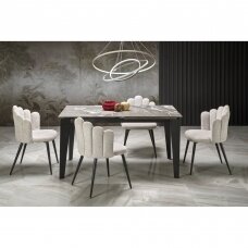 FELIX grey marble folding dining table