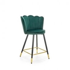 H-106 tamsiai žalia baro kėdė