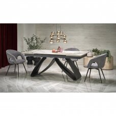 HILARIO beige folding dining table