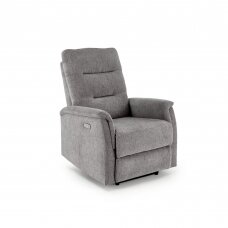 JAMAL grey armchair with USB socket