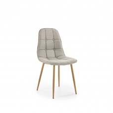 K316 smėlio spalvos metalinė kėdė