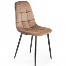 K417 smėlio spalvos metalinė kėdė