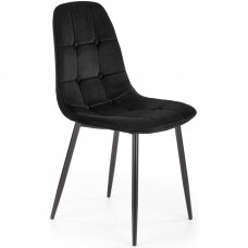 K417 juoda metalinė kėdė