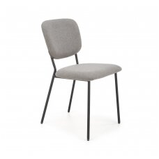 K423 pilka metalinė kėdė