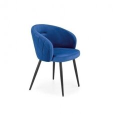 K430 mėlyna metalinė kėdė