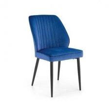 K432 mėlyna metalinė kėdė