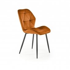 K453 cinamono spalvos metalinė kėdė