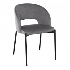 K455 pilka metalinė kėdė