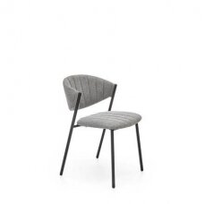 K469 pilka metalinė kėdė