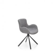 K475 pilka metalinė kėdė