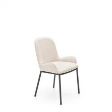 K481 smėlio spalvos metalinė kėdė
