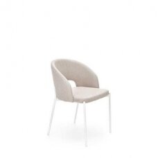 K486 smėlio spalvos metalinė kėdė